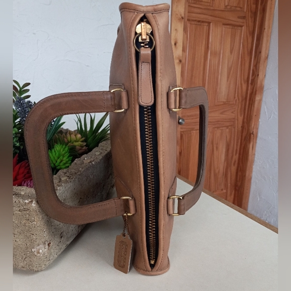 Coach Bonnie Cashin 1960-1970s, Portfolio, Slim-Zip bag in Putty. - Picture 7 of 14